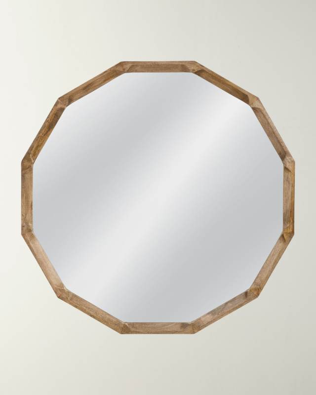 Eloise 12-Sided Wall Mirror, 46" Round
